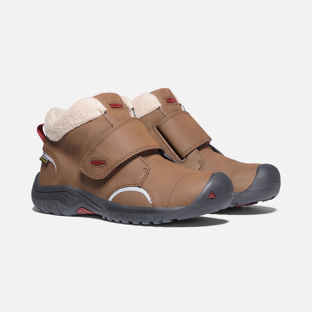 Keen Slip-On Kängor Barn Bruna - Kootenay Iii Waterproof Boots - 780245PLT
